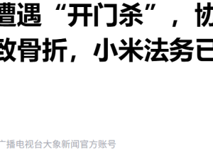 小米车主维权遭殴打！小米法务再出手！