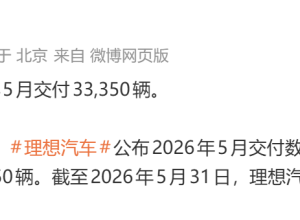 理想汽车销量同比大幅下滑！